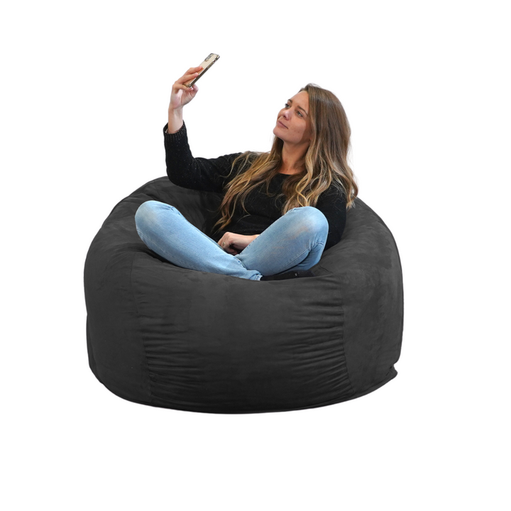 Gigantische zitzak van microsuède - 120 cm - Banabag