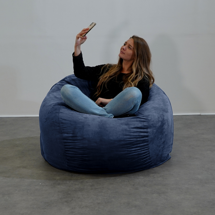 Gigantische zitzak van microsuède - 120 cm - Banabag