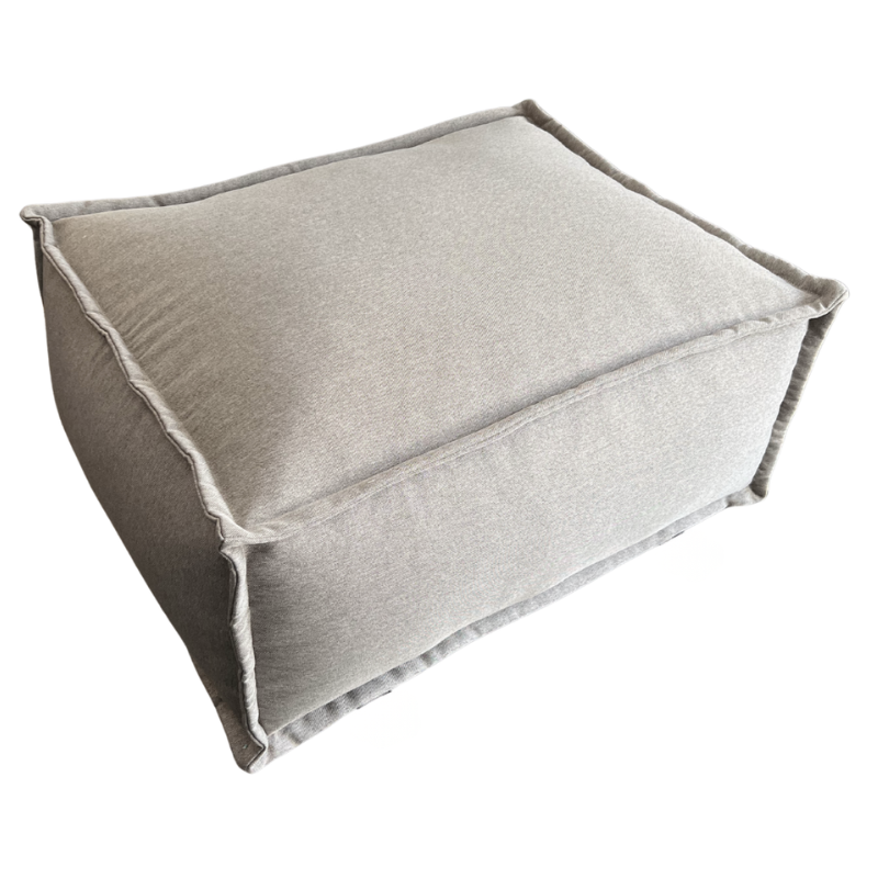 Hocker/Lounge-element voor modulaire bank - Linnenlook - 80x60x38 cm