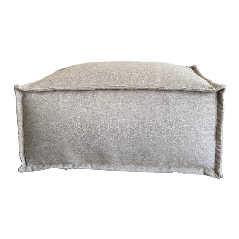 Hocker/Lounge-element voor modulaire bank - Linnenlook - 80x60x38 cm