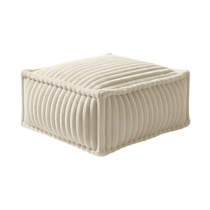 Hocker/Chaise-longue voor Modulaire Bank - Geribbelde Vacht - 80x60x38 Cm